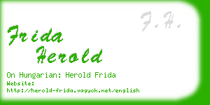 frida herold business card